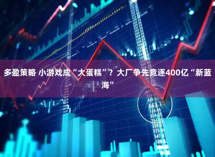 多盈策略 小游戏成“大蛋糕”？大厂争先竞逐400亿“新蓝海”
